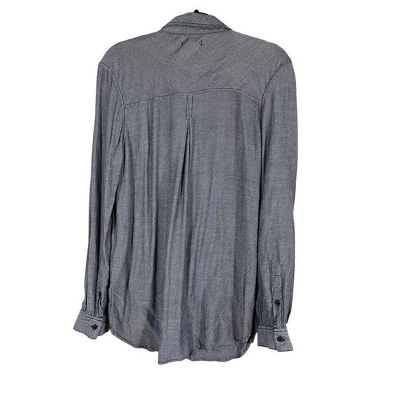 BDG Top Women M Blue Neutral Western Equestrian Retro Classic Preppy Boho 80s - Picture 7 of 10